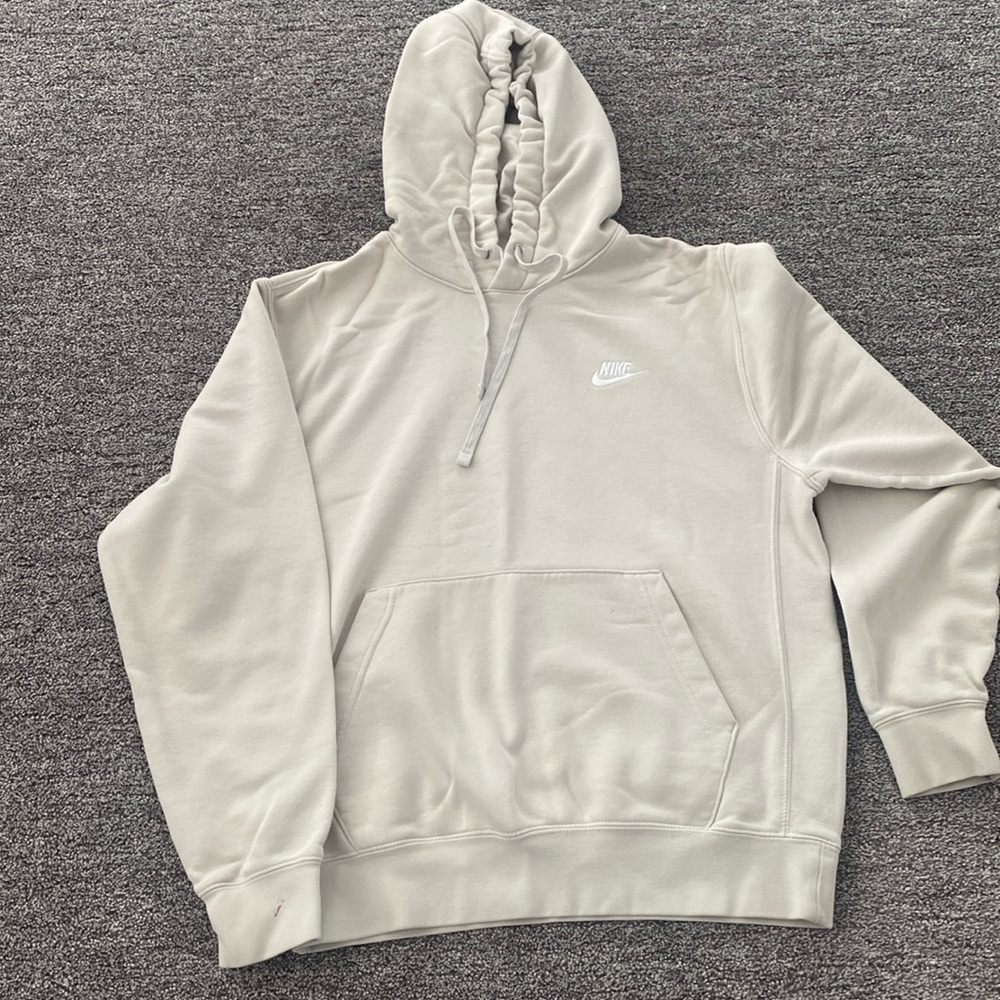 Cream Nike hoodie